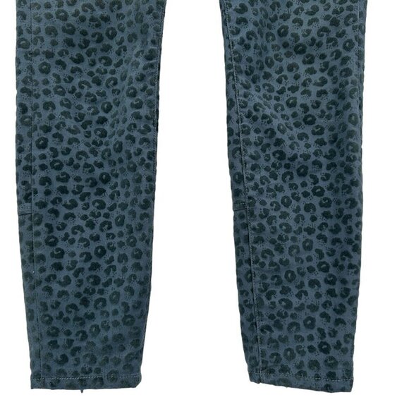 Anthropologie Pilcro Stet Leopard Print Blue Skinny Ankle Pants Womens 27 - Picture 3 of 11